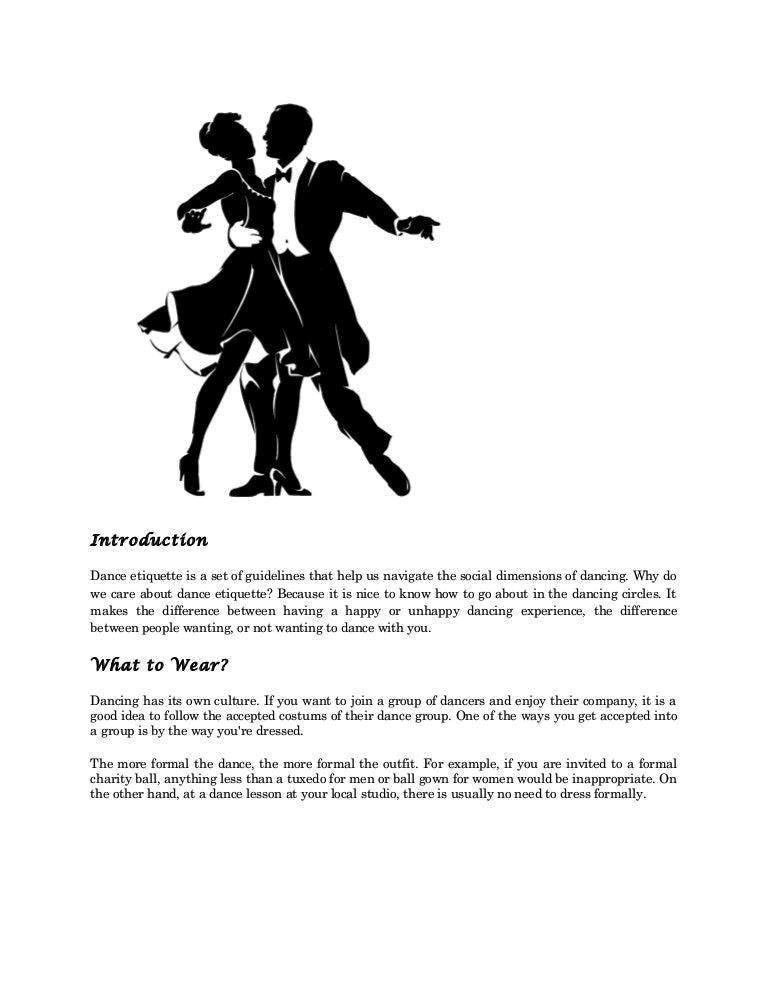 Ballroom Dance Etiquette